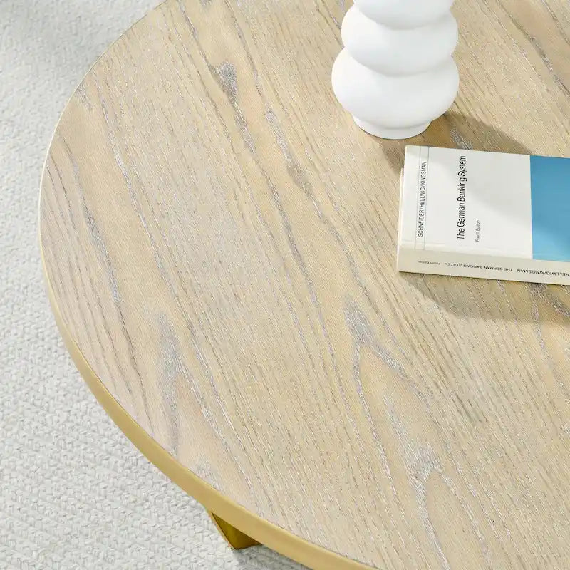 Living Room Wooden Round Coffee Table