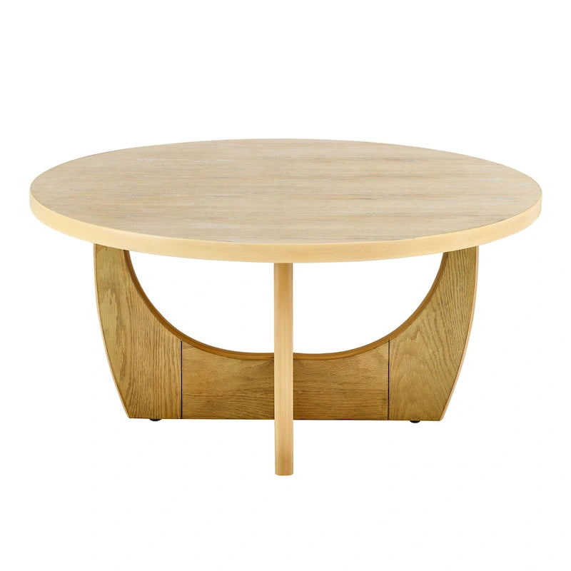 Living Room Wooden Round Coffee Table