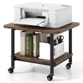 Under Desk Printer Stand 2-Tier Mobile Printer Table w/ Storage - See Details