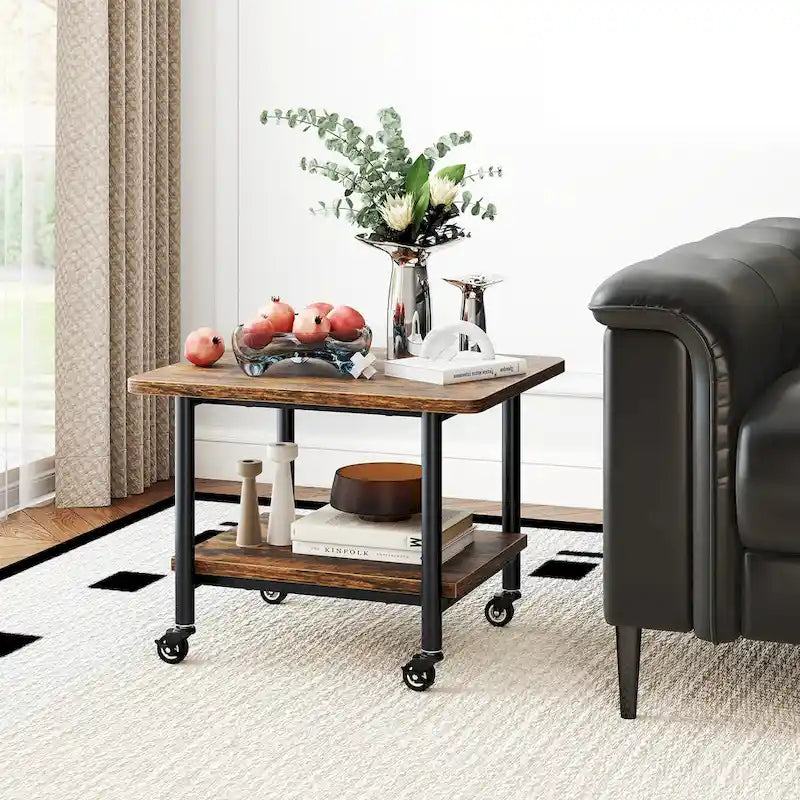 Under Desk Printer Stand 2-Tier Mobile Printer Table w/ Storage - See Details