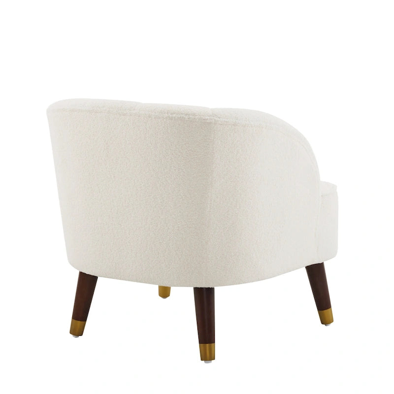 Modern 28.25 Upholstered Accent Chair With Sturdy Rubber Wood Legs for Living Room