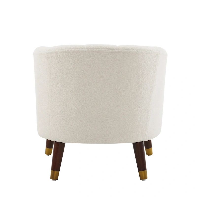 Modern 28.25 Upholstered Accent Chair With Sturdy Rubber Wood Legs for Living Room