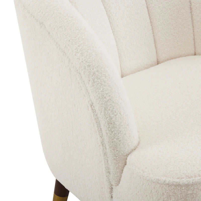 Modern 28.25 Upholstered Accent Chair With Sturdy Rubber Wood Legs for Living Room