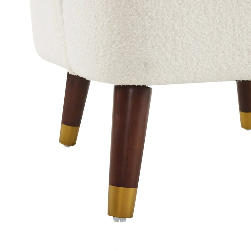 Modern 28.25 Upholstered Accent Chair With Sturdy Rubber Wood Legs for Living Room