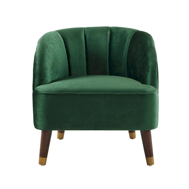 Modern 28.25 Upholstered Accent Chair With Sturdy Rubber Wood Legs for Living Room