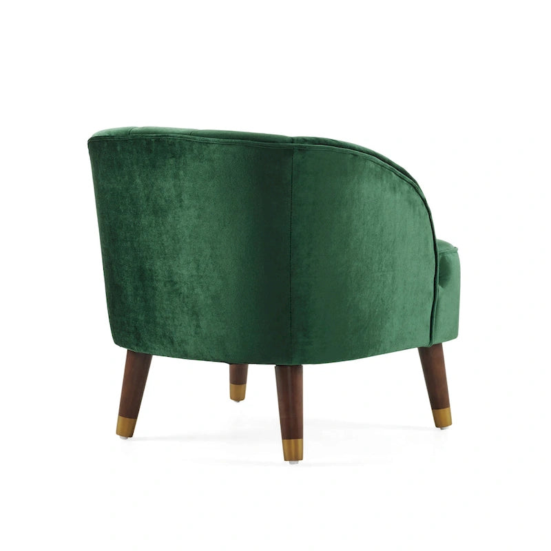 Modern 28.25 Upholstered Accent Chair With Sturdy Rubber Wood Legs for Living Room