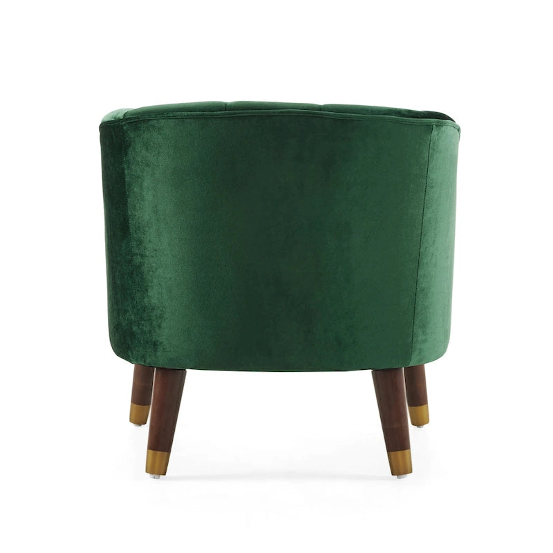 Modern 28.25 Upholstered Accent Chair With Sturdy Rubber Wood Legs for Living Room