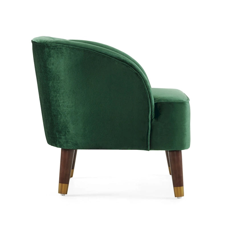 Modern 28.25 Upholstered Accent Chair With Sturdy Rubber Wood Legs for Living Room