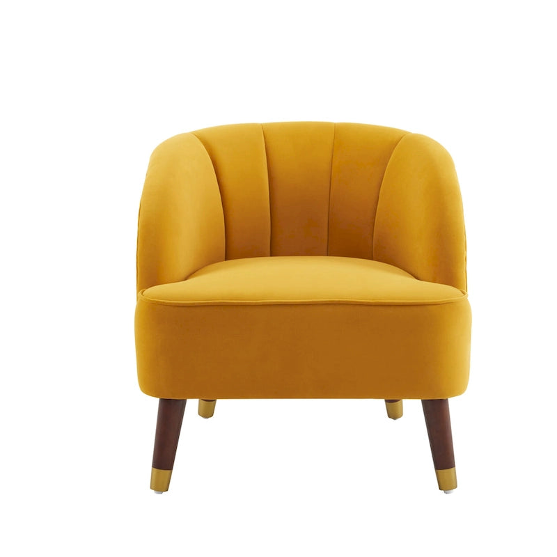 Modern 28.25 Upholstered Accent Chair With Sturdy Rubber Wood Legs for Living Room