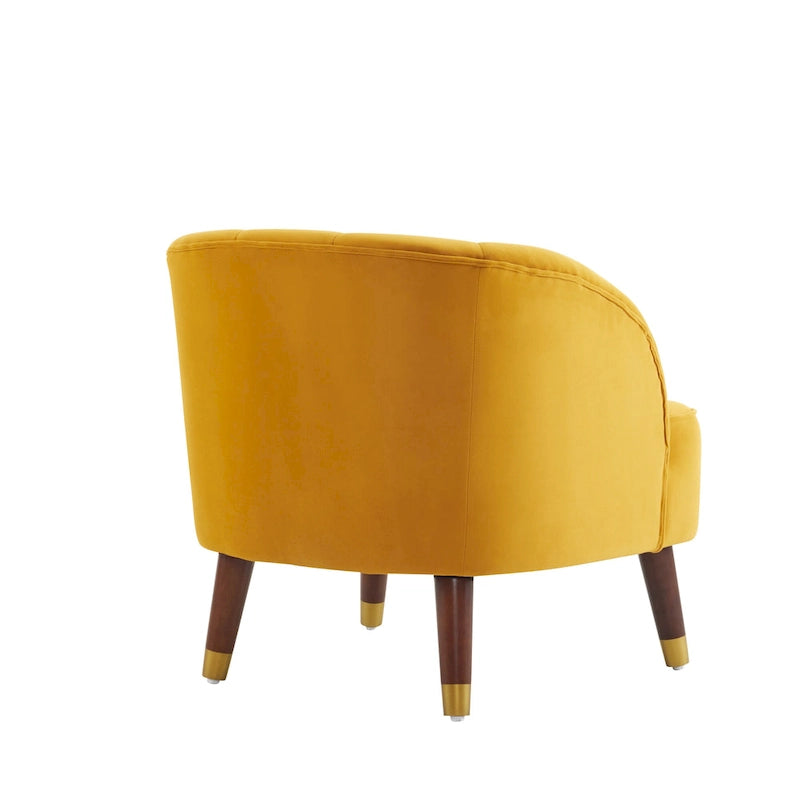 Modern 28.25 Upholstered Accent Chair With Sturdy Rubber Wood Legs for Living Room