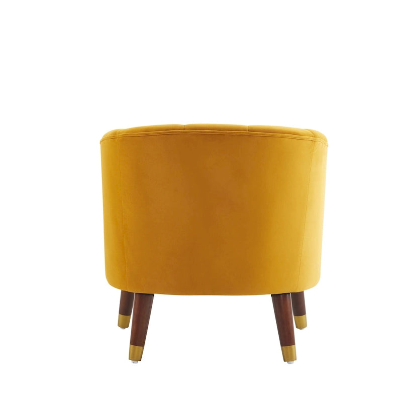 Modern 28.25 Upholstered Accent Chair With Sturdy Rubber Wood Legs for Living Room