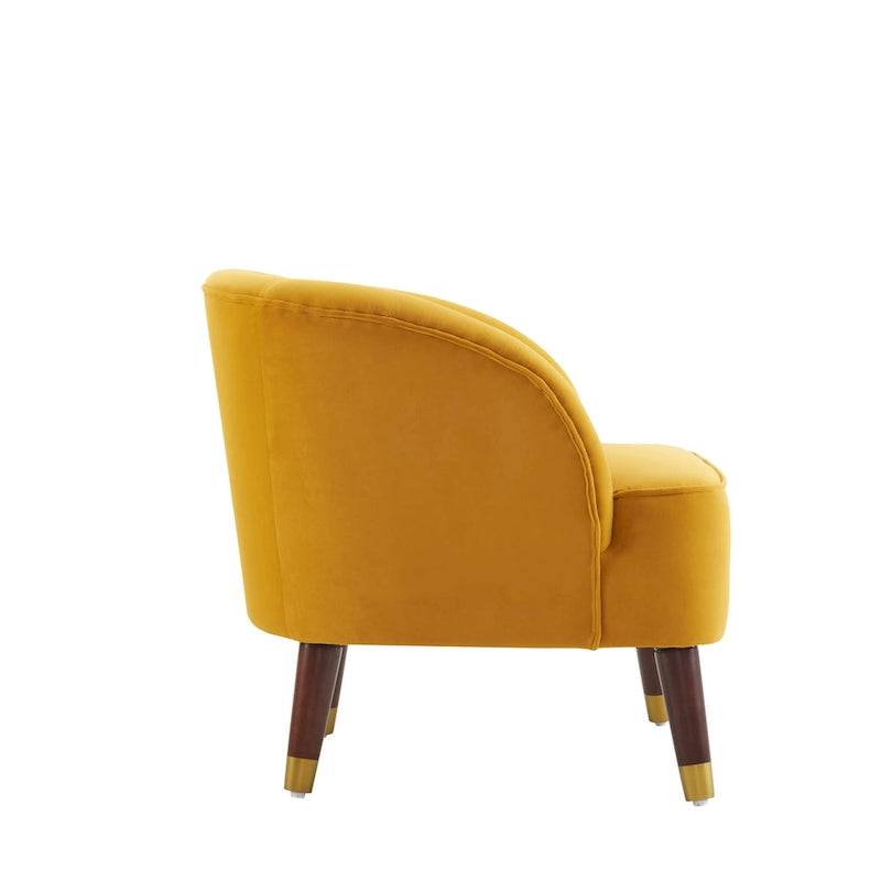 Modern 28.25 Upholstered Accent Chair With Sturdy Rubber Wood Legs for Living Room
