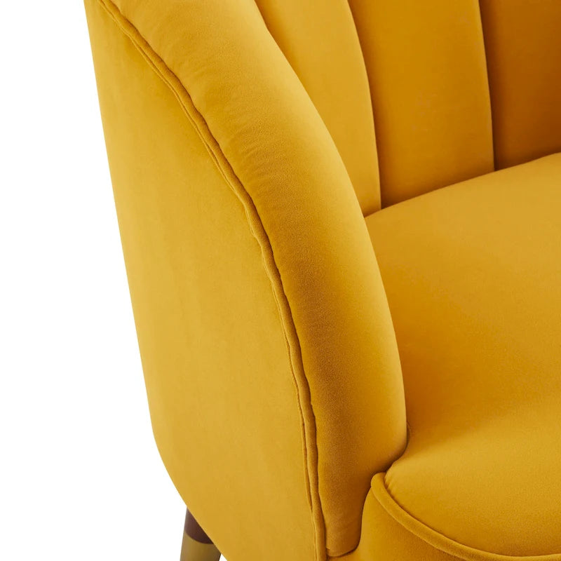 Modern 28.25 Upholstered Accent Chair With Sturdy Rubber Wood Legs for Living Room