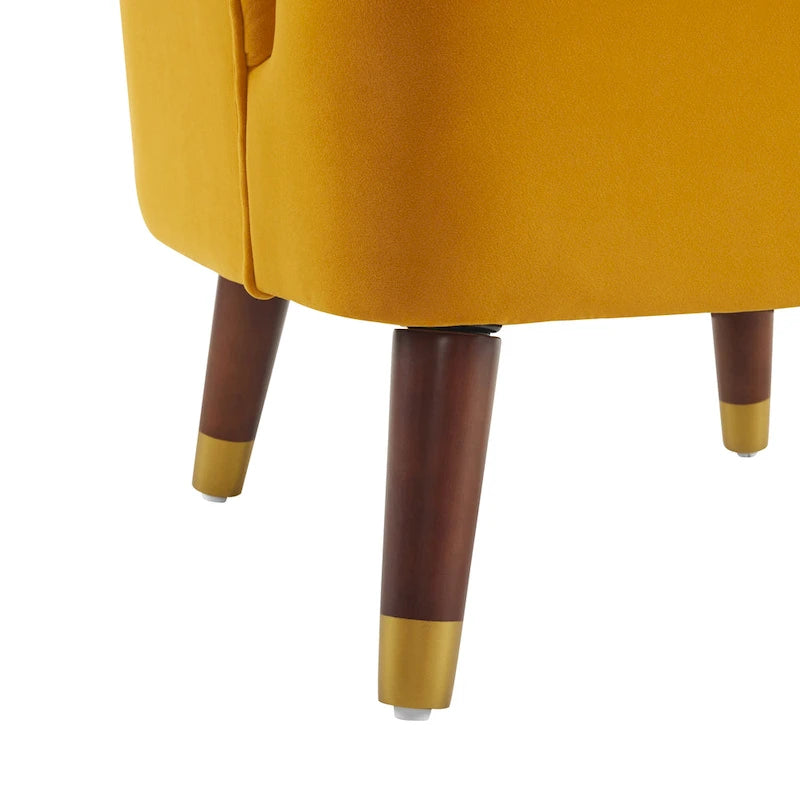 Modern 28.25 Upholstered Accent Chair With Sturdy Rubber Wood Legs for Living Room