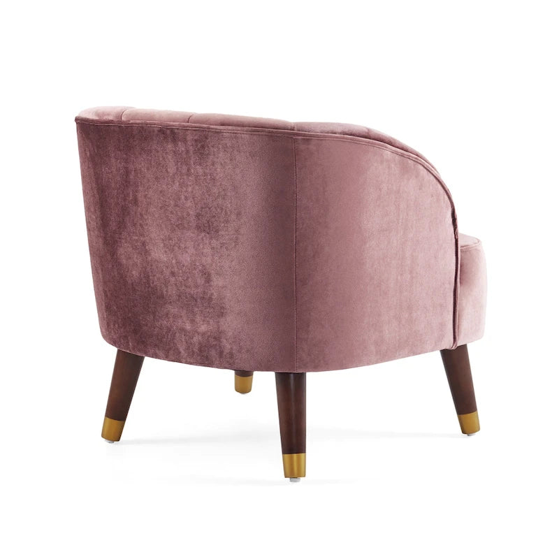 Modern 28.25 Upholstered Accent Chair With Sturdy Rubber Wood Legs for Living Room