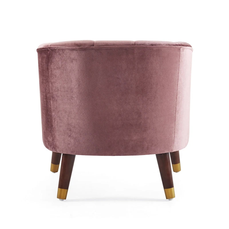 Modern 28.25 Upholstered Accent Chair With Sturdy Rubber Wood Legs for Living Room