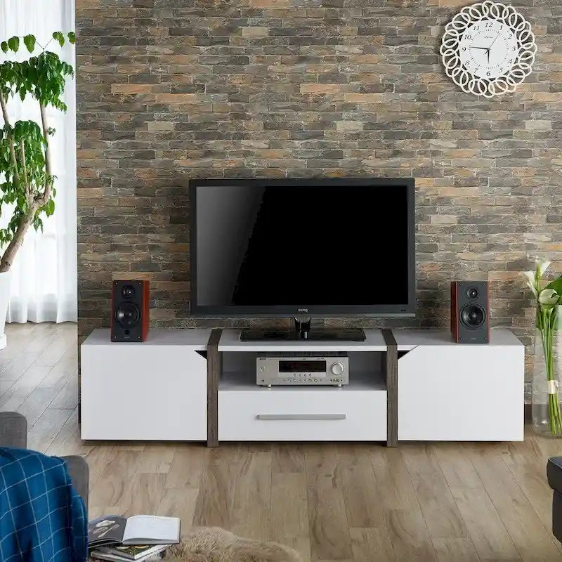 81-inch 5-Shelf Multi-functional Storage TV Console