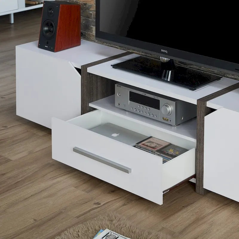 81-inch 5-Shelf Multi-functional Storage TV Console