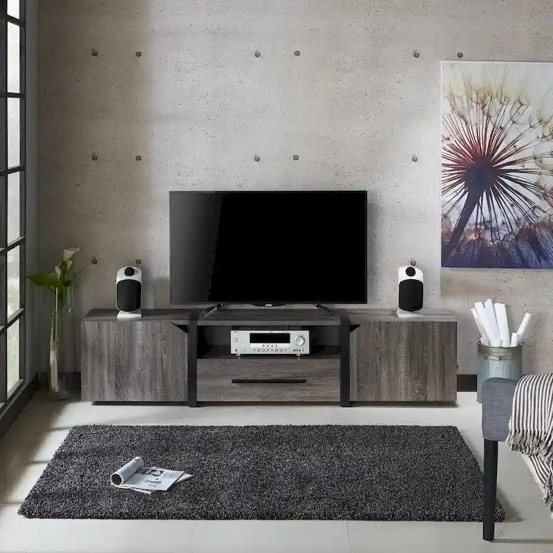 81-inch 5-Shelf Multi-functional Storage TV Console