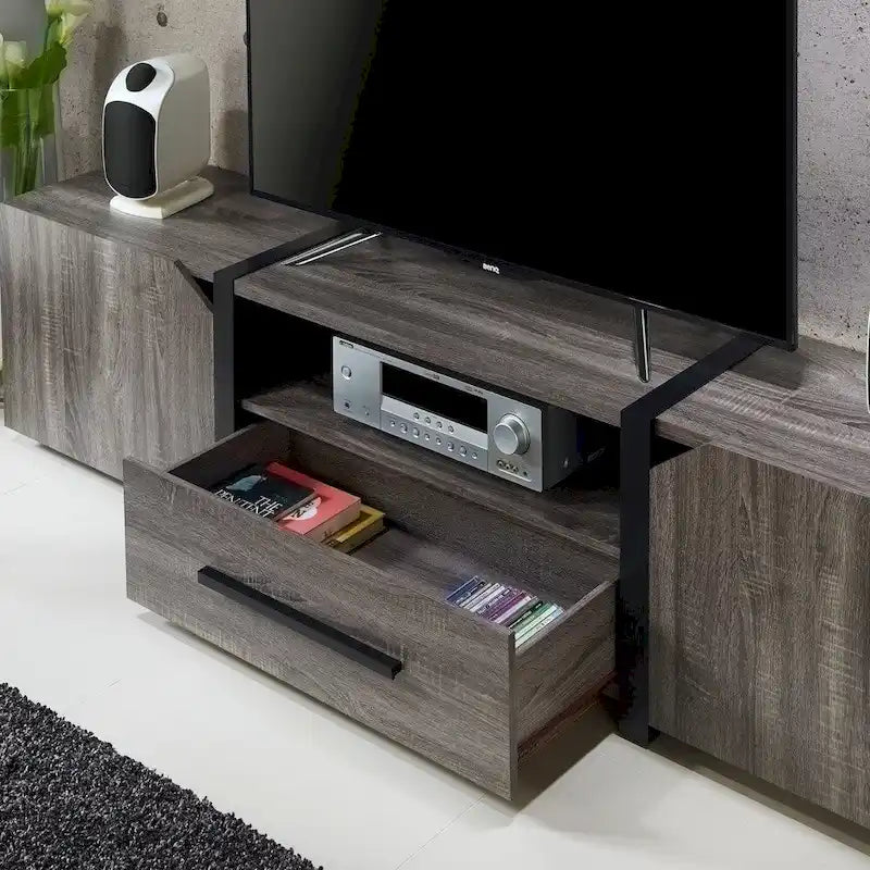 81-inch 5-Shelf Multi-functional Storage TV Console