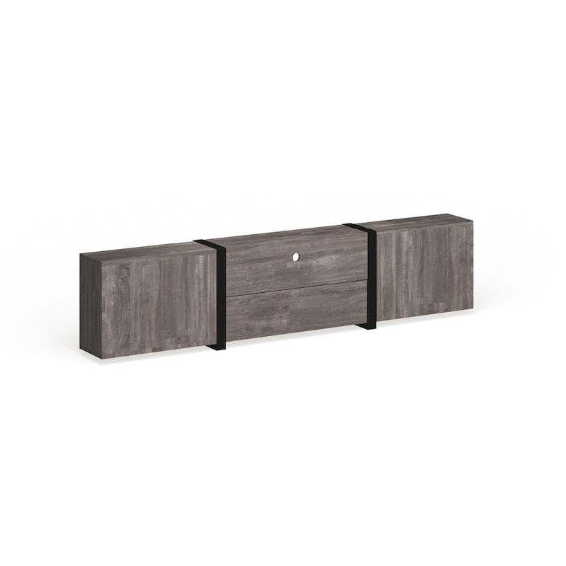 81-inch 5-Shelf Multi-functional Storage TV Console