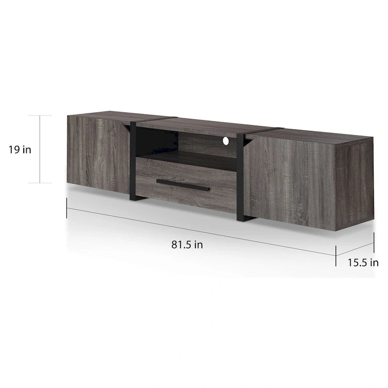 81-inch 5-Shelf Multi-functional Storage TV Console