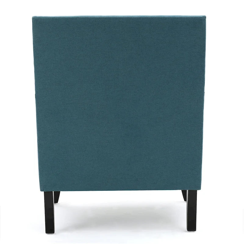 Studded Fabric Club Chair