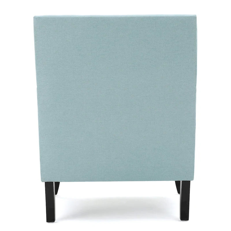 Studded Fabric Club Chair
