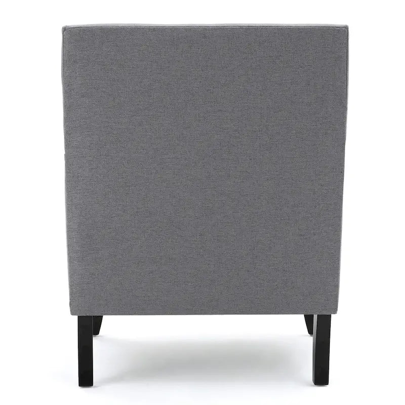 Studded Fabric Club Chair