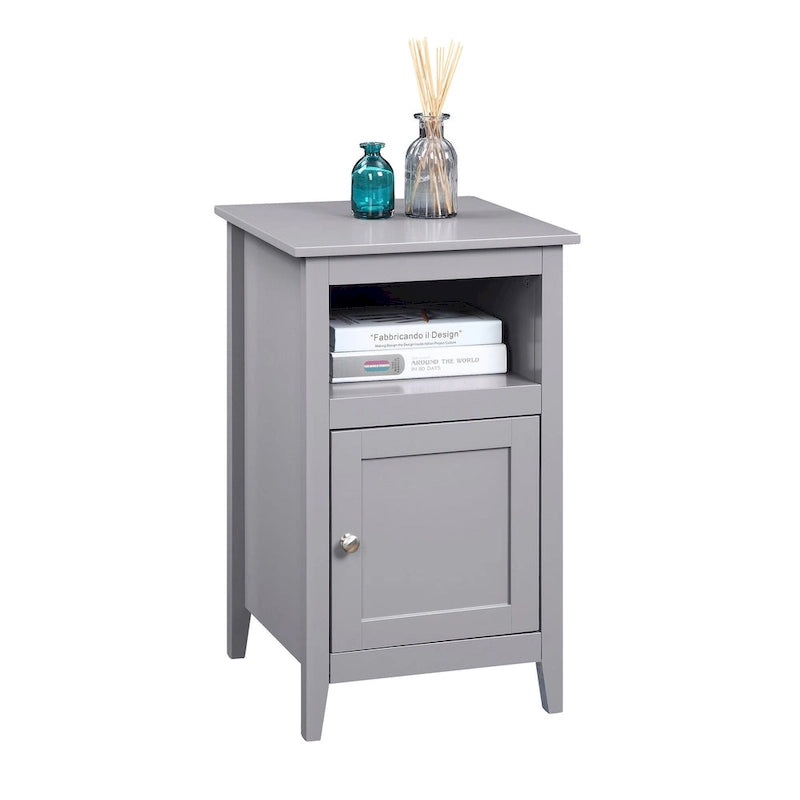 Storage Cabinet End Table with Shelf