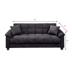 Microfiber Adjustable Sofa with Storage