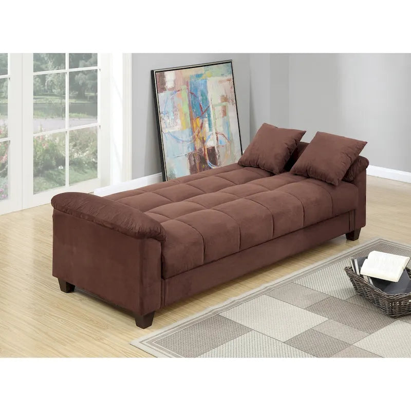 Microfiber Adjustable Sofa with Storage