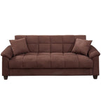 Microfiber Adjustable Sofa with Storage