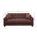 Microfiber Adjustable Sofa with Storage