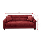 Microfiber Adjustable Sofa with Storage