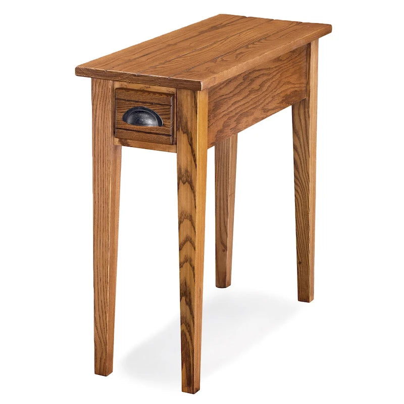 9010 One Drawer Bin Pull Narrow Side Table