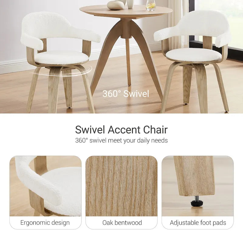 Mid-century Modern Swivel Accent Chair