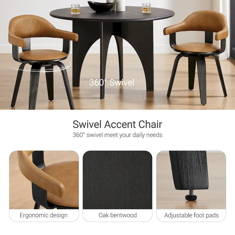 Mid-century Modern Swivel Accent Chair