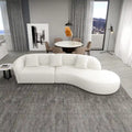 Style Luxury Modern French Boucle Curved Sofa
