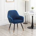 Contemporary Velvet Upholstered Accent Chair