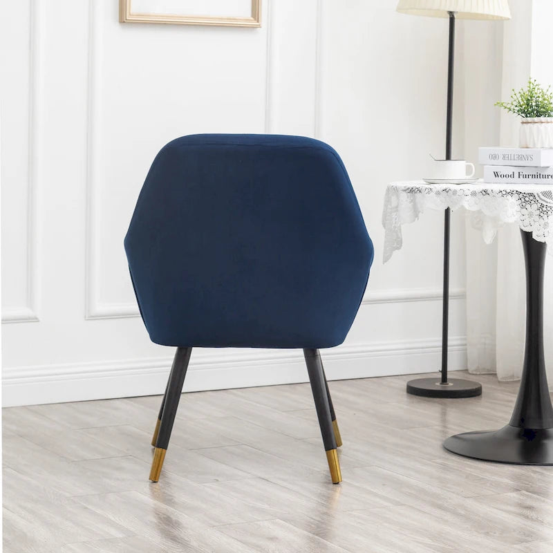 Contemporary Velvet Upholstered Accent Chair