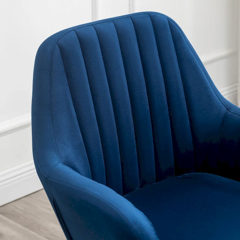 Contemporary Velvet Upholstered Accent Chair