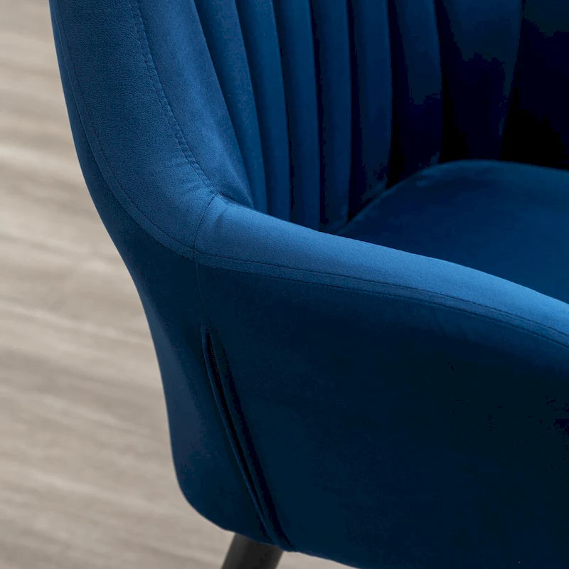 Contemporary Velvet Upholstered Accent Chair