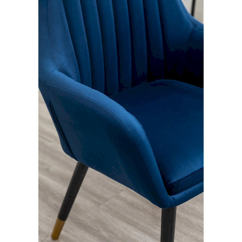 Contemporary Velvet Upholstered Accent Chair