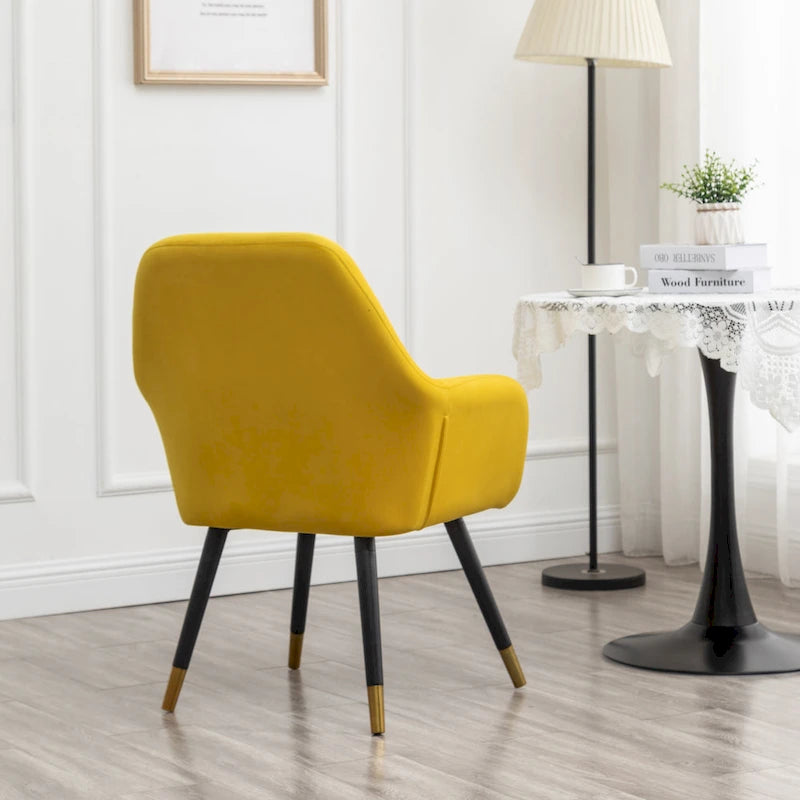 Contemporary Velvet Upholstered Accent Chair
