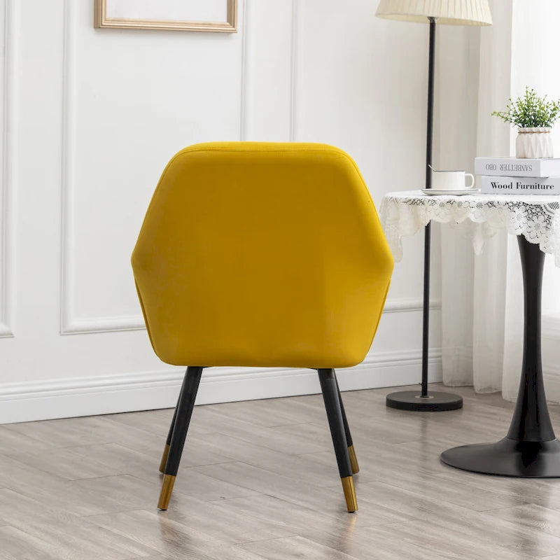 Contemporary Velvet Upholstered Accent Chair