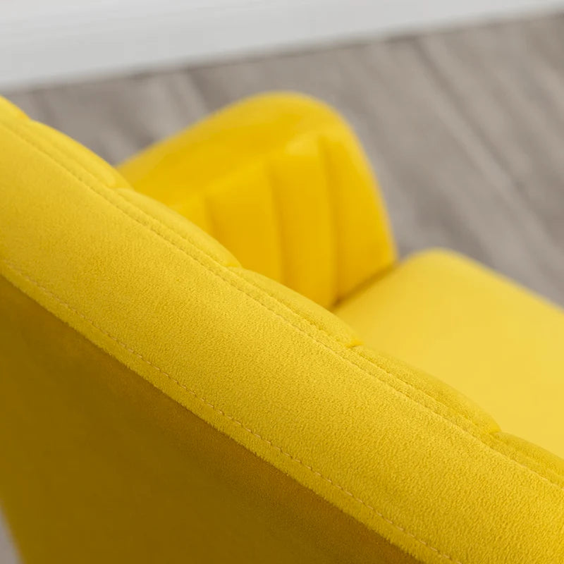 Contemporary Velvet Upholstered Accent Chair