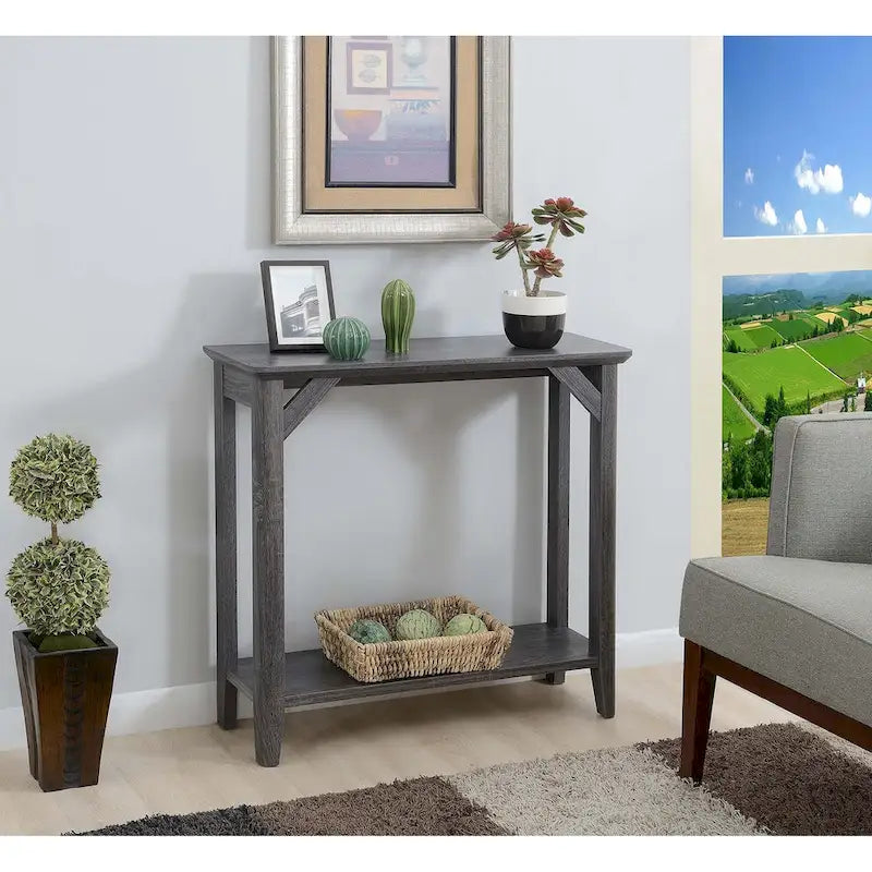 Convenience Concepts Winston Hall Table with Shelf