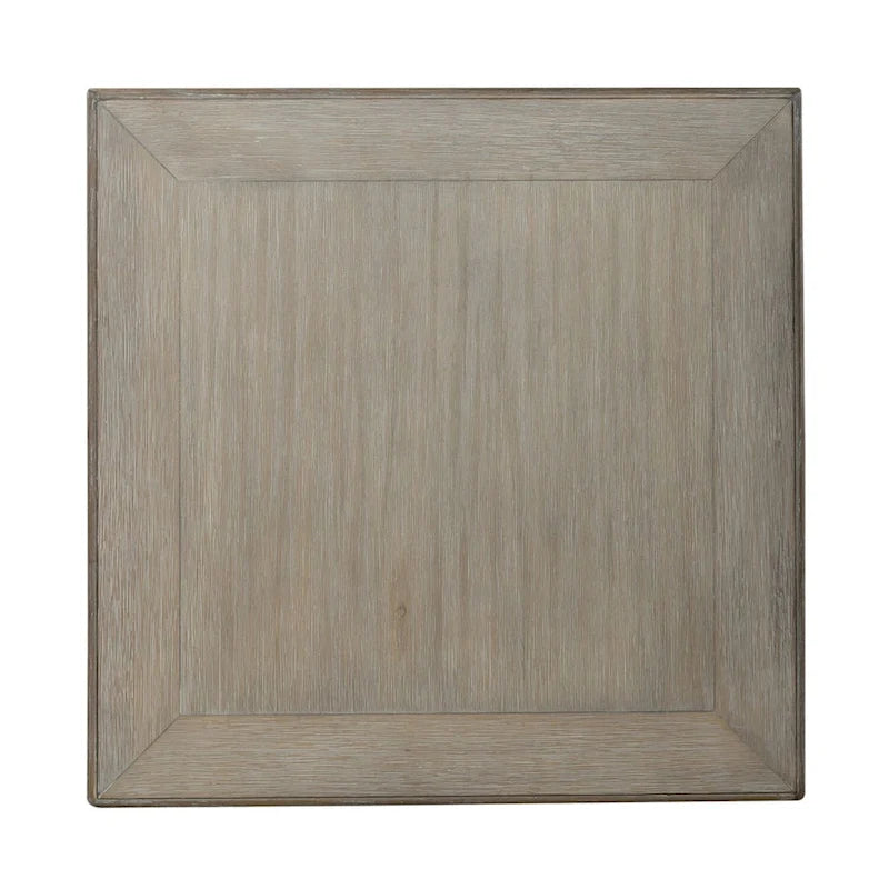 Wire Brushed Gray End Table- Navy