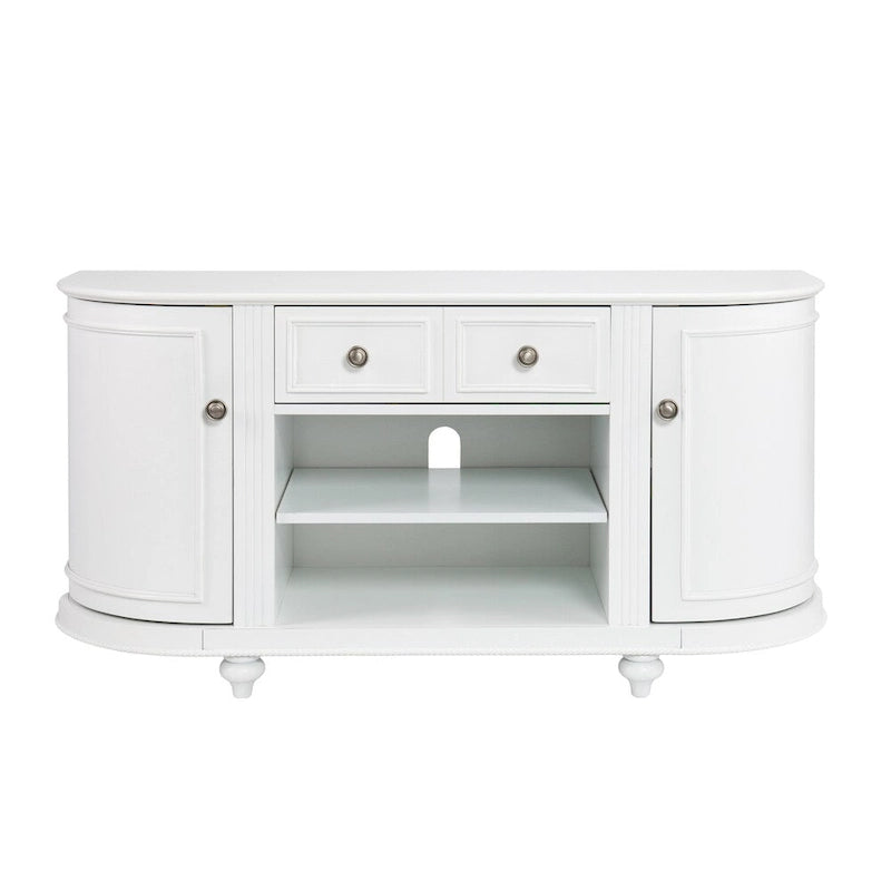 White Media TV Stand for TV's up to 46